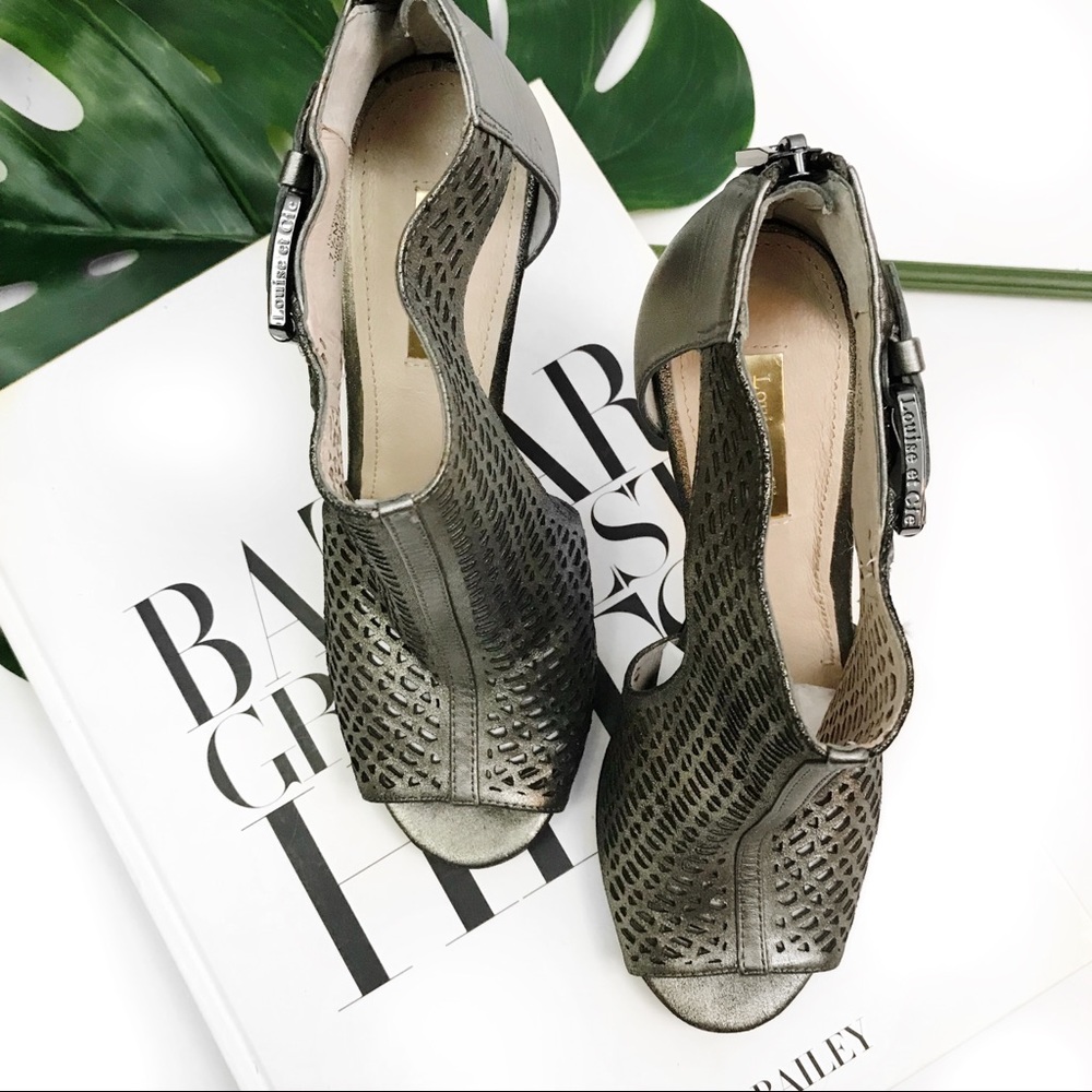 louise et cie olivia cutout bootie in metallic - Picture 2 of 5